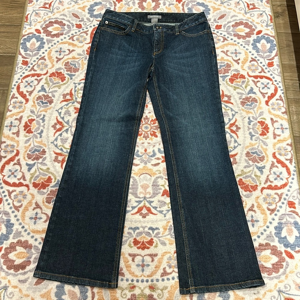 NWOT Ann Taylor Straight Leg Jeans with Embroidered Pockets